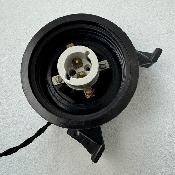 Image 1 of Vintage "Block" Opaline Wall Sconce