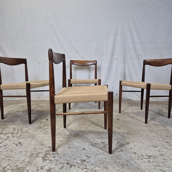 Image 1 of H.W. Klein, Bramin sillas danesas de cuerda de papel de los años 60