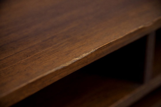 Image 1 of Vintage Mid-Century Scandinavian Modern Ambassador Console with Mirror from Fröseke Nybrofabriken Ab, 1970s, Set of 2