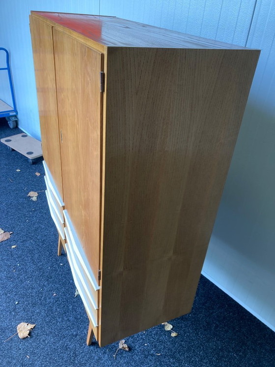 Image 1 of Mid Century vintage kledingkast Hellerau Franz Ehrlich