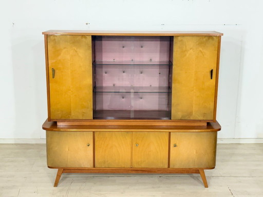 Beautiful vintage highboard / bar cabinet / sideboard / china cabinet