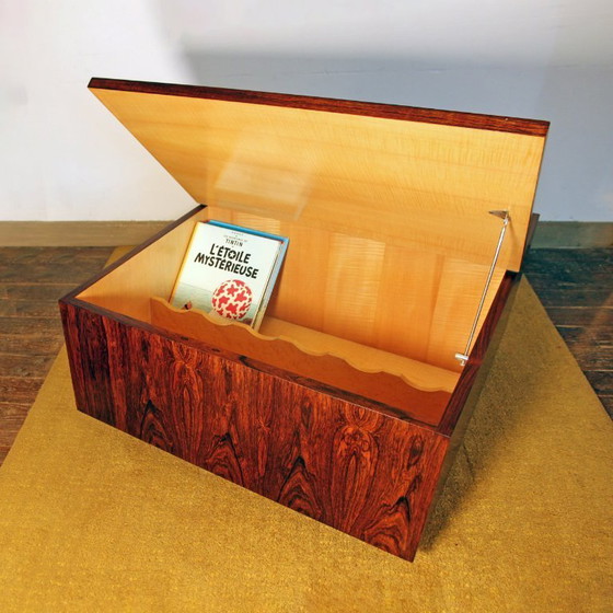 Image 1 of Vintage Scandinavische bar-/plantentafel van palissanderhout