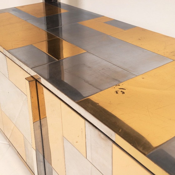 Paul Evans Cityscape Brass and Stainless Steel Bookcase, First Series, 1971 (photo 21 of 29)