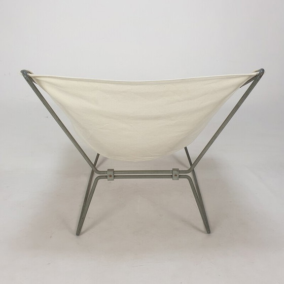 Image 1 of Vintage AP-14 butterfly chair in steel tubes by Pierre Paulin for Ap Polak, 1950