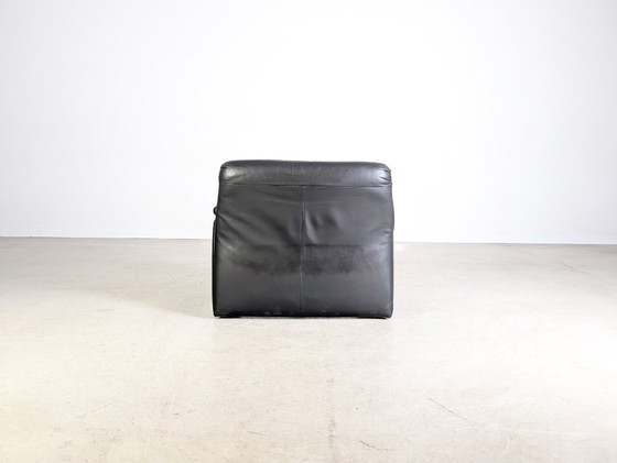 Image 1 of Poltrona originale de Sede Hans Kaufeld in pelle nera di design