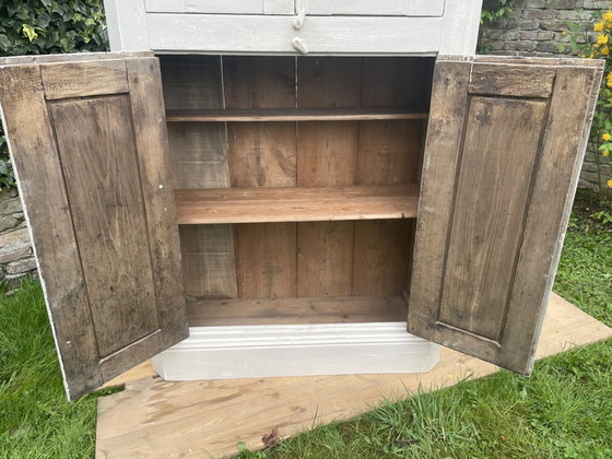 Image 1 of Tall Narrow Kitchen Cupboard Serving Cabinet Display Cabinet 260 cm. French