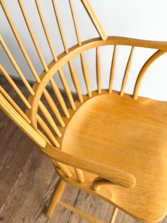 Image 1 of Fauteuil CH 18A en Chêne par Frits Henningsen pour Carl Hansen
