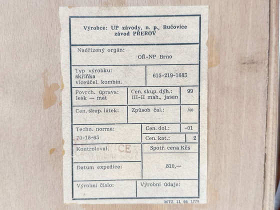 Image 1 of Vintage Secretaire by František Mezulánik for UP Závody