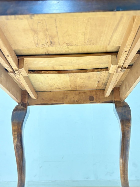 Image 1 of Magnificent Art Nouveau dining table, kitchen table, extendable table with eagle feet, circa 1920