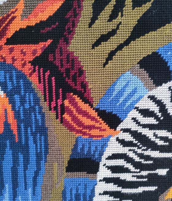 Image 1 of Wandteppich mit Hahnenmotiv „Aurora“, 1970er Jahre