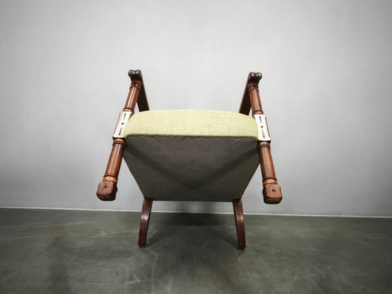 Art-déco-Sessel aus Buchenholz, Tschechoslowakei, ca. 1935–1945 – Wood (photo 14 of 14)