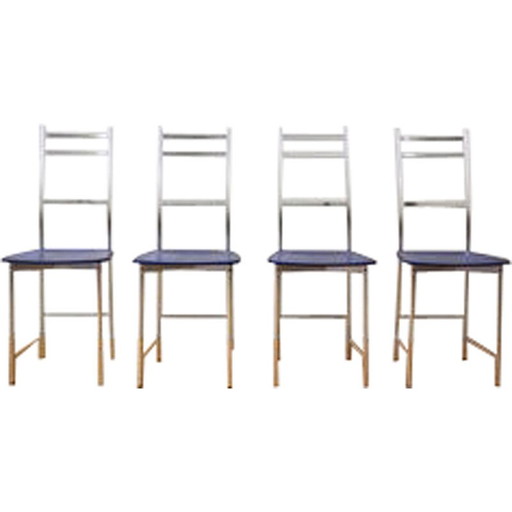 Set van 4 vintage stoelen van Ycami, Italië 1980