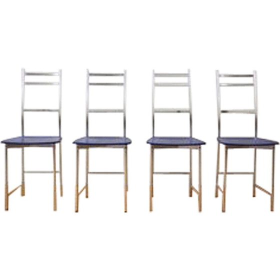 Image 1 of Set of 4 vintage chairs by Ycami, Italy 1980