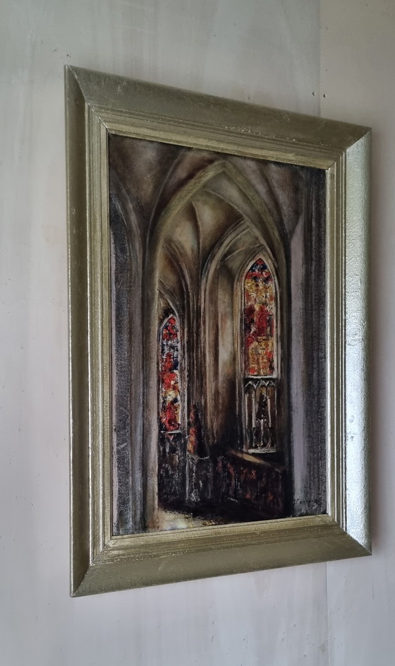 Image 1 of Église Saint-Pierre de Louvain, Belgique, chapelle Sainte-Anne, signée