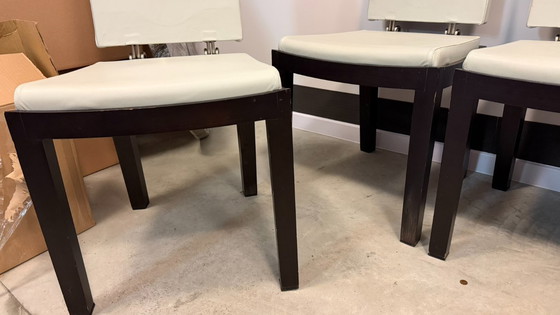 Image 1 of Sedie da pranzo vintage Giorgetti di Massimo Scolari - Set di 8