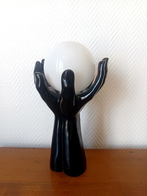Vintage Hands Lamp 1970 – Table lamps, Ceramic (photo 4 of 13)