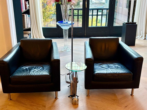 Image 1 of Minotti Bank + twee fauteuils model Kopenhagen