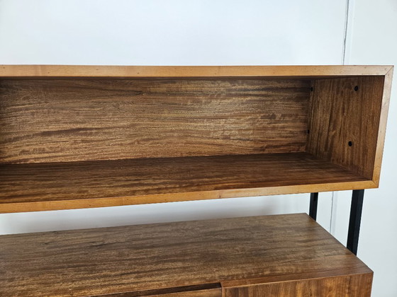 Image 1 of Anrichte aus Teakholz mit Eisenstruktur, 1960