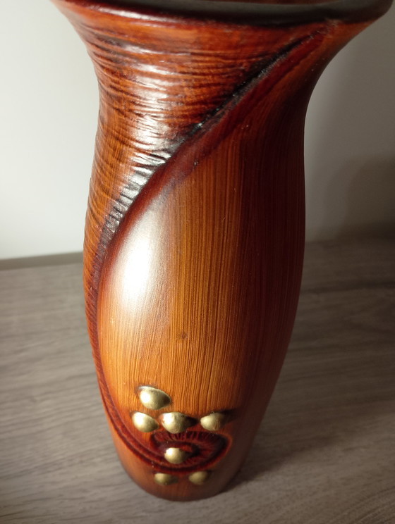 Image 1 of Rare Art Deco vase by Gustave De Bruyn, Fives, Lille