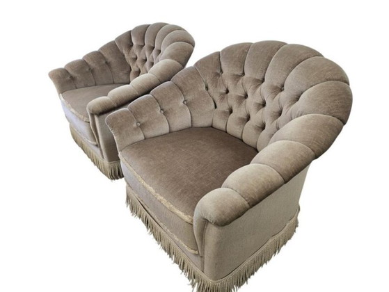 Image 1 of Ensemble de 2 fauteuils/fauteuils/sièges club vintage individuels