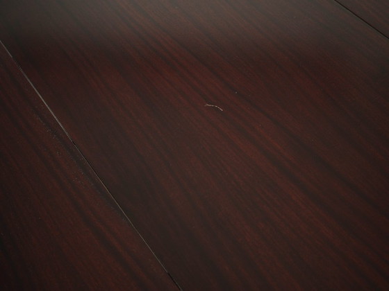 Image 1 of Round mahogany table, Danish design, 1970s, manufactured in Denmark