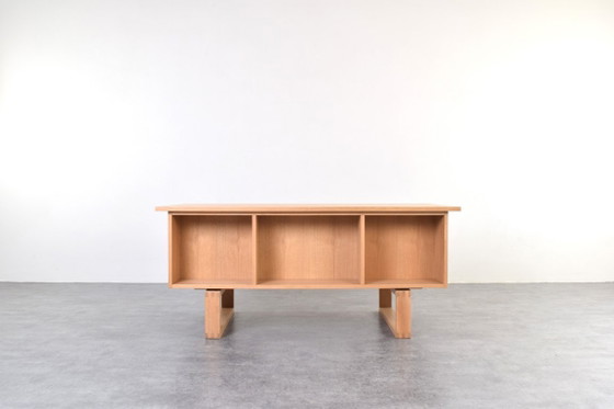 Escritorio independiente Mid-Century de roble de Torben Valeur & Henning Jensen para Dyrlund, años 60. – Wood (photo 7 of 19)