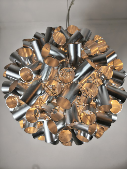 Steinhauer Design Hängeleuchte – Aluminium-Cluster – 7x G4