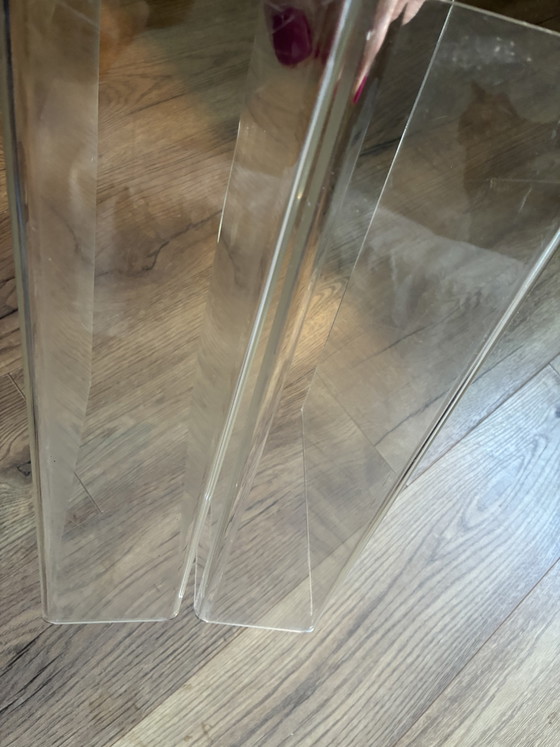 Image 1 of Perspex magazine rack 1970s