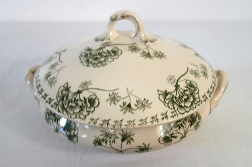 Small ironstone tureen "Palmyre" Sarreguemines