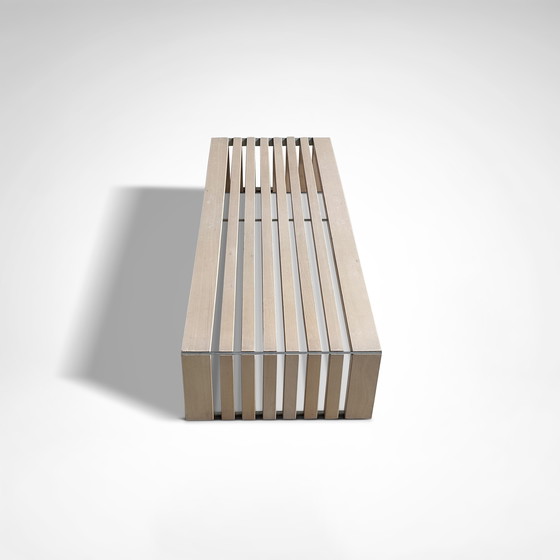 Image 1 of Banc Passe Partout en frêne à lattes par Walter Antonis pour Arspect 1970