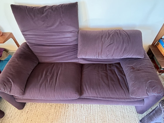 2 Cassina Maralunga Zweisitzer-Sofas – 2 Sitzer Sofas, Textile (photo 5 of 5)