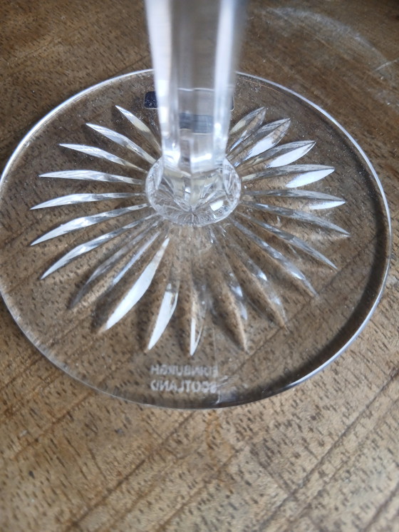 Image 1 of Zeldzame Set (2) Edinburgh Crystal "Thistle" sherry/likeurglazen– In Absolute Nieuwstaat (Met Labels!)