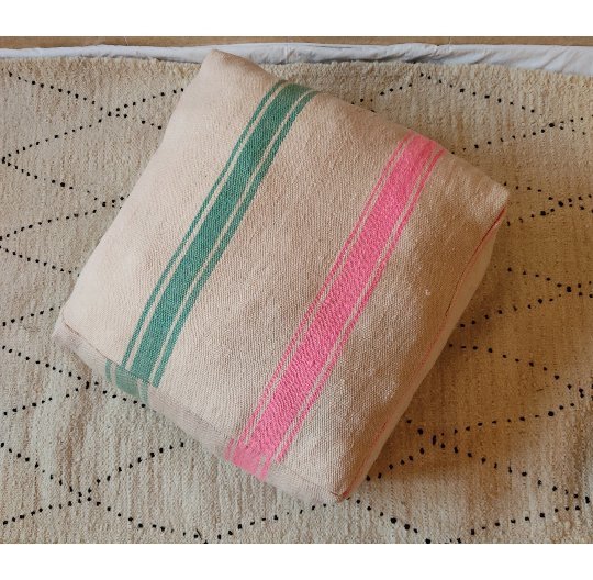 Image 1 of Set di pouf vintage, set di cuscini per seduta berberi