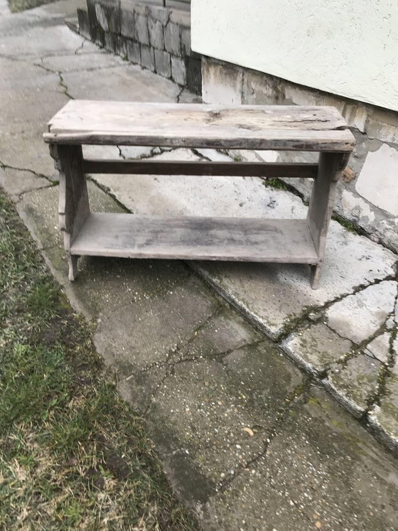 Kleine Antieke Landelijke Zitbank – Bankjes, Rustic (photo 5 of 5)