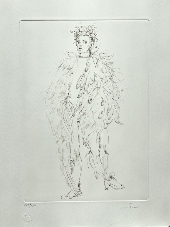 Image 1 of Leonor Fini, Litografía poco común sobre papel Arches, alrededor de 1980