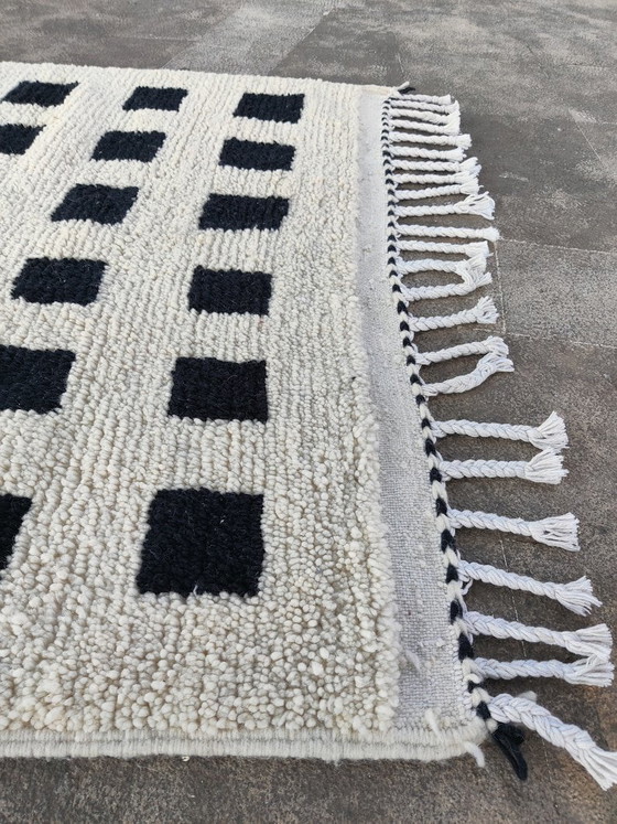 Image 1 of Beni Ourain handwoven hallway rug, traditional craftsmanship, size 140/260 cm