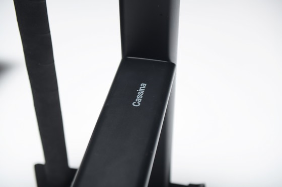 Image 1 of LC4 Black Leather Lounge Chair by Le Corbusier, Jeanneret, Perriand for Cassina