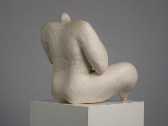 „Courage“ Expressive Keramik-Frauen-Bildhauerei von Evelyn Van Baarda, Niederlande, 1981 – Ceramic (photo 5 of 9)