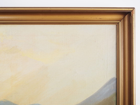 Image 1 of Peinture "The Riverside Camp", design scandinave, 19e siècle, par Vilhelm Oskar Engström