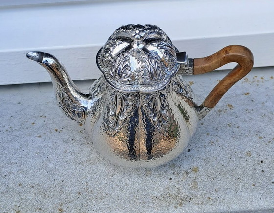 Image 1 of Cafetera/moca antigua Djokja de plata (sello 900).🫖