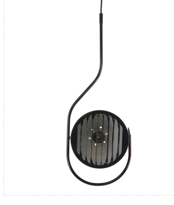 Image 1 of Vintage Orange Space Herda Ceiling Lamp Seventies 