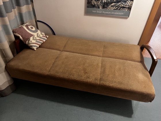 Image 1 of Bellissimo divano letto in stile metà secolo con vano contenitore
