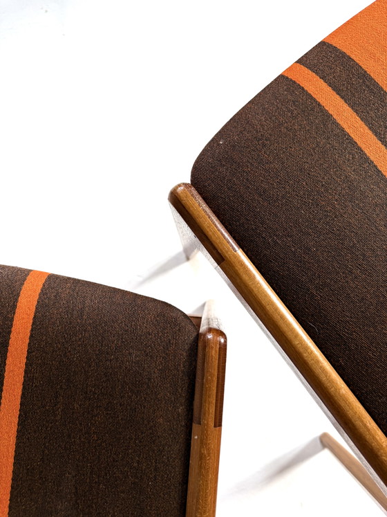 6 Vintage Dining Chairs, Erik Buch ‘60 – Wood, Textile (photo 6 of 15)