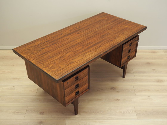 Image 1 of Rozenhouten bureau, Deens ontwerp, 1960S, Productie: Denemarken