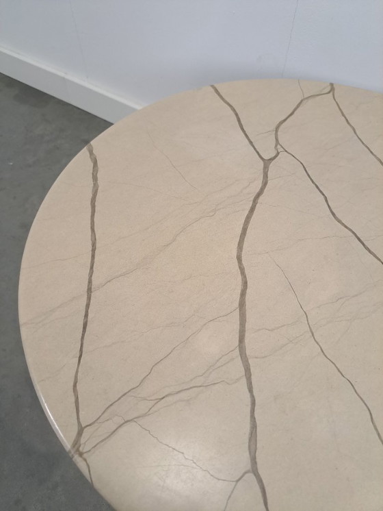 Image 1 of Marble teardrop-shaped table