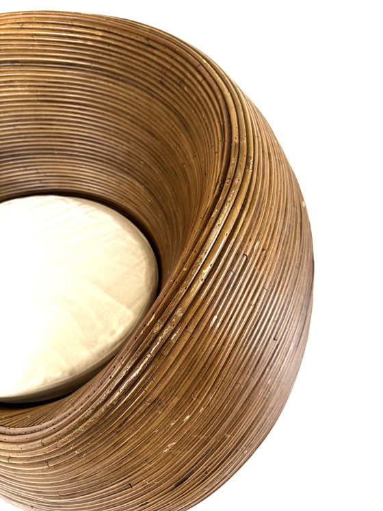 Image 1 of Poltrona vintage in vimini, Gabriella Crespi '80