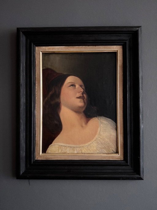 Porträt einer Frau, 1880-1910, Öl auf Leinwand.