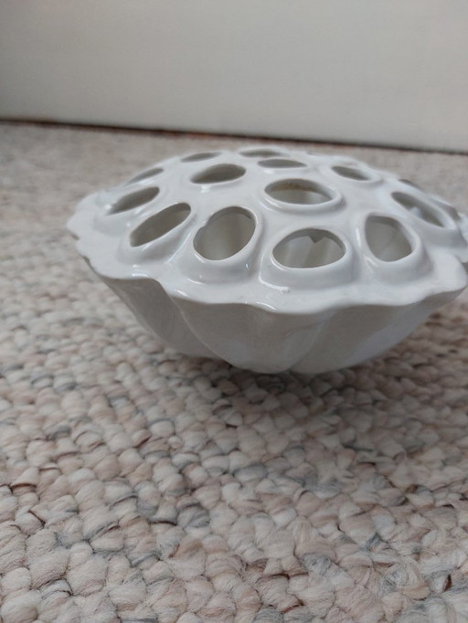 vase tulipe vintage en faïence