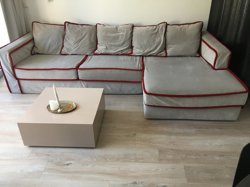 Casamilano pillopipe gray design corner sofa fabric