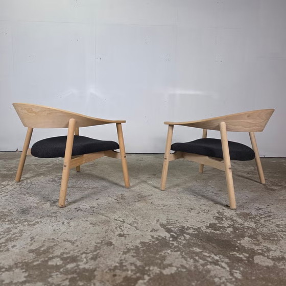 Henrik Bonnelycke, modèle # 102 Lounge Chair Design Danois, Fauteuils, Bois, Noir (photo 13 sur 17)